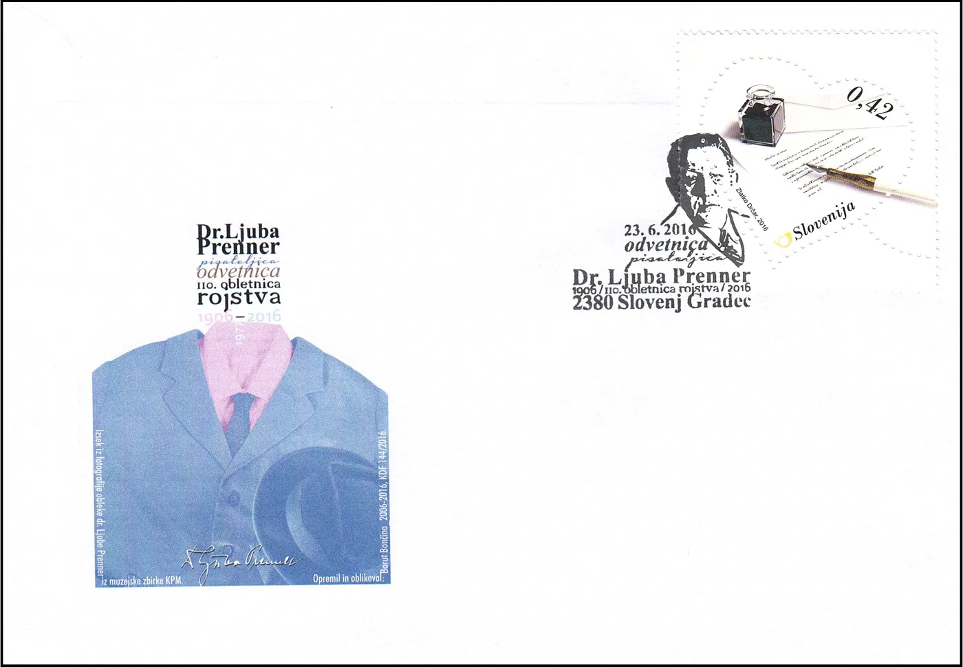 110. OBLETNICA ROJSTVA DR. LJUBA PRENNER 1906 - 2016